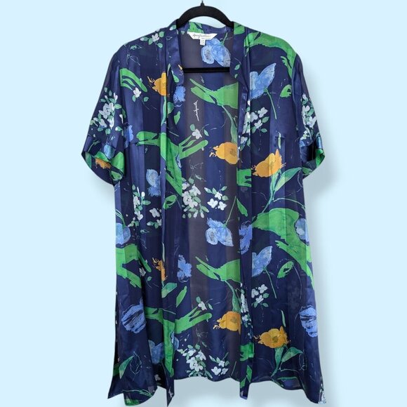 Mario Pucci Cecconi 100% Silk Floral Top - Picture 6 of 10